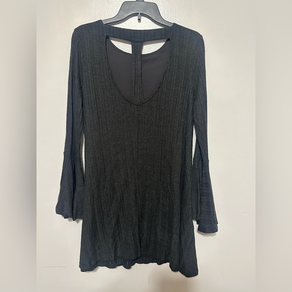 Altar'd State Charcoal Long Sleeve Dress - Picture 5 of 5